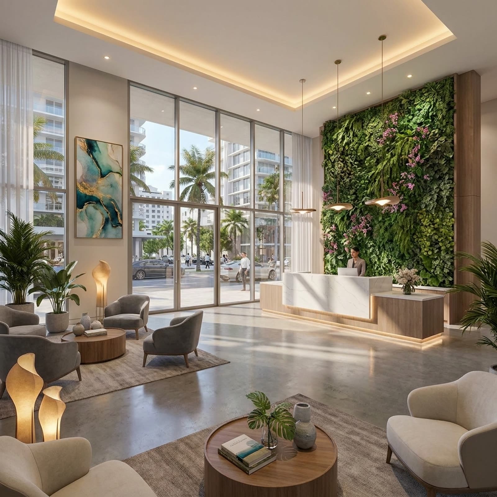 Lobby residencial, adicionado como um ambiente